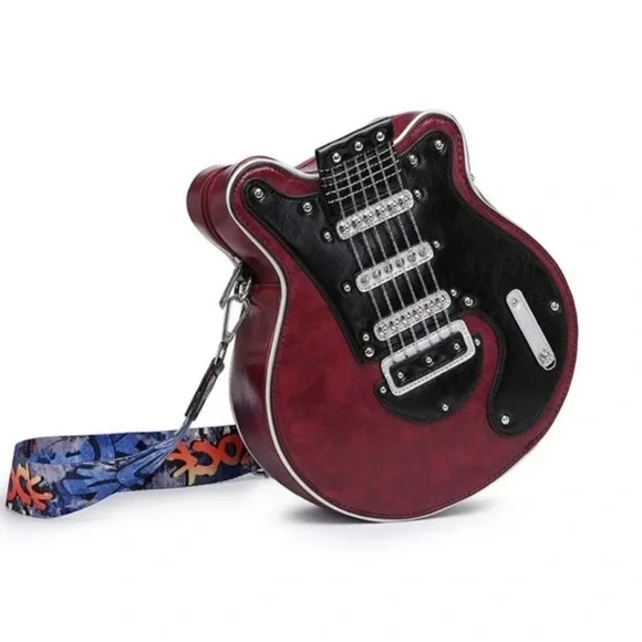 Rockin' Guitar Shaped Crossbody Bag πΈπΈπΈ - Picture 2 of 14